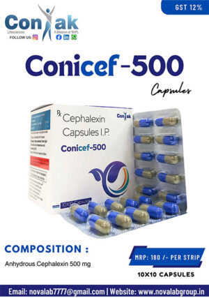 Cephalexin Capsules IP 500 mg