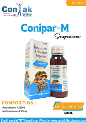 Paracetamol 125MG+ Mefenamic acid 50mg (Monocartoon)