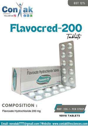 Flavoxate Hydrochloride 200 mg tablets