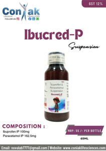 Ibuprofen IP 100mg & Paracetamol IP 162.5mg syp Each 5ml contains