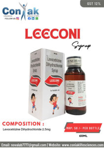 Levocetrizine Dihydrochloride 2.5mg syp
