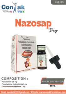 Paracetamol 125 mg + Phenylephrine Hydrochloride 5 mg + Chlorpheniramine Maleate 1 mg Drop