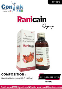 Ranitidine Hydrochloride U.S.P. 16.80mg suspension
