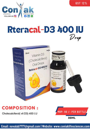 Cholecalciferol(vit D3)400 I.U Drops