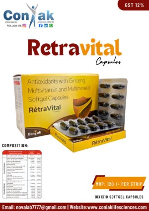 Multivitamin, Minerals, Antioxidant with Ginseng Soft Gelatin Capsules