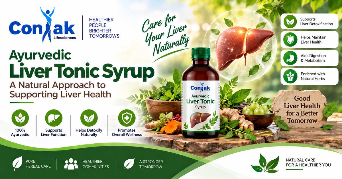 Ayurvedic Liver Tonic Syrup for Supporting Liver Health – Coniak Lifesciences
