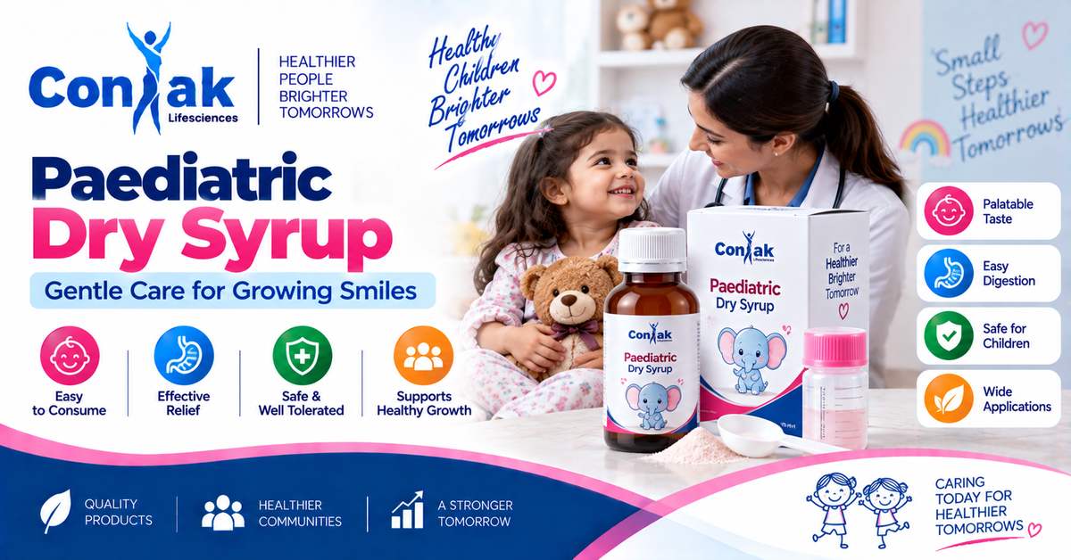 Paediatric Dry Syrup Benefits and Uses in Child Healthcare – Coniak Lifesciences