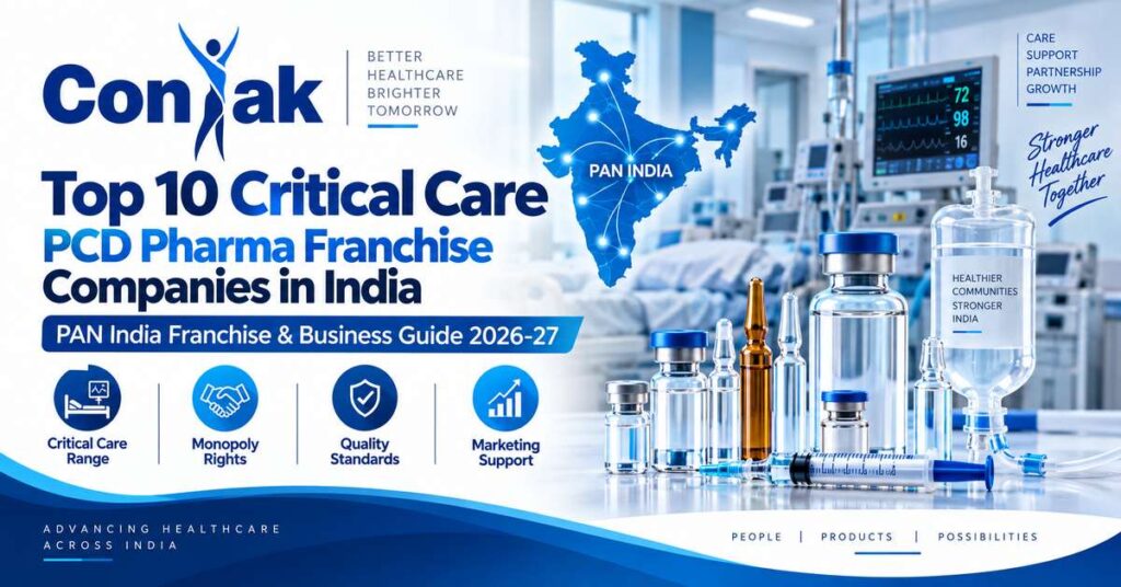 Top 10 Critical Care PCD Pharma Franchise Companies in India–coniaklifesciences