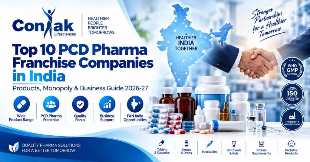 Top 10 PCD Pharma Franchise Companies in India – Coniak Lifesciences
